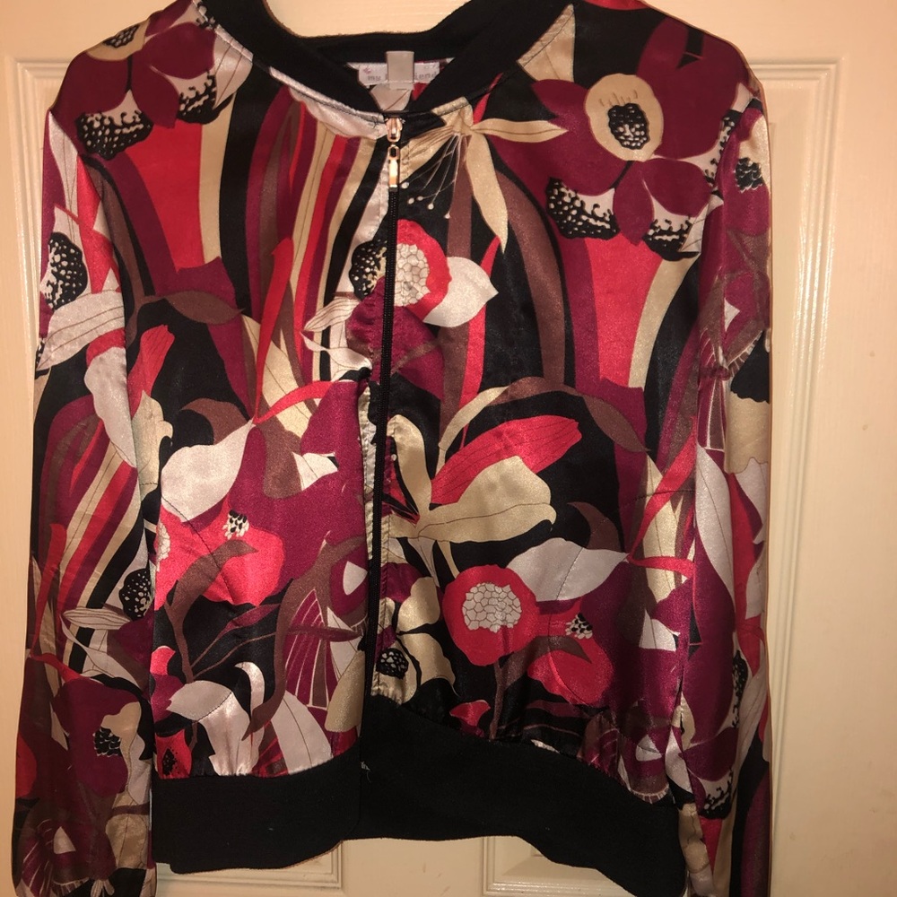 Multi color bombers jacket